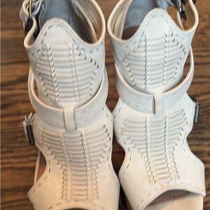 Not Rated White Wedge Sandals